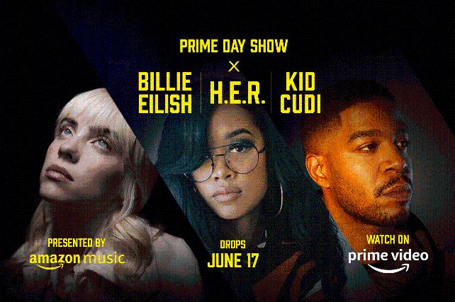 Amazon presenta Prime Day Show, un evento musical protagonizado por Billie Eilish, H.E.R. y Kid Cudi para los fans de todo el mundo
