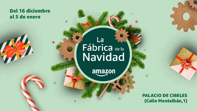 Amazon y la Fabrica de Navidad llega este 16 de diciembre al Palacio de Cibeles con un espacio para disfrutar en familia la magia de la Navidad