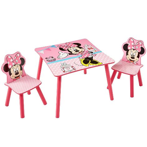 Conjunto de silla y mesa de Minnie Mouse